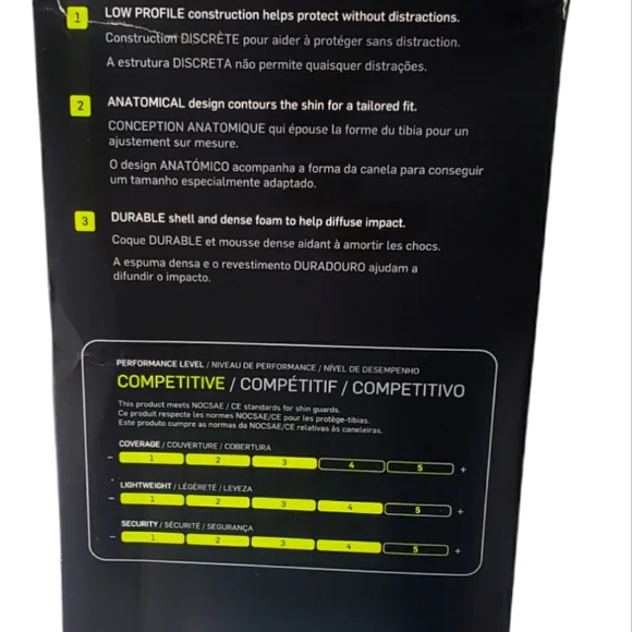 . Nike mercurial lite green shin guards size medium - Picture 2 of 5